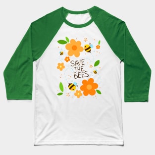 Save the Bees Baseball T-Shirt